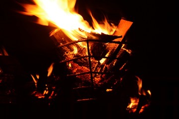 Mysterious bonfire space