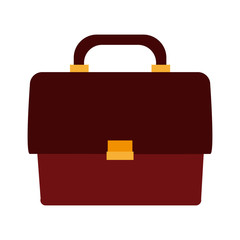 Business briefcase isolated vector illustration graphic design