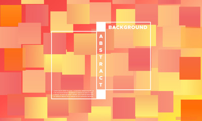 Geometric Background with Halftone Rectangles. Trendy Colorful Gradient. Bright Abstract Template for Cover, Presentation. Minimal Design. EPS10 Vector. Trendy Geometric Background in Modern Style.