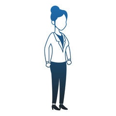 Business woman avatar vector illustration graphic design