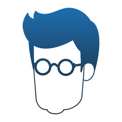 Man faceless head vector illustration graphic design