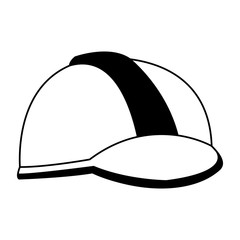 Helmet worker isolated vector illustration graphic design