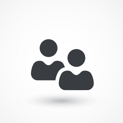 social network button. Users icon design element