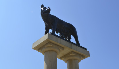 Monument of Capitoline Wolf from the legend of the founding of Rome -  Constanta, Romania