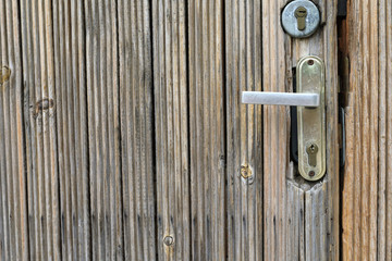 Details of old wooden door