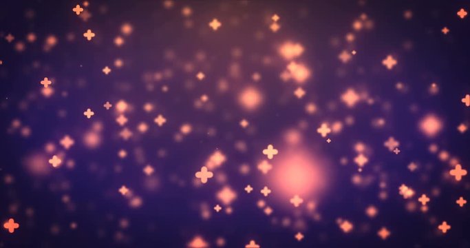 Loopable animation modern moving orange plus icons