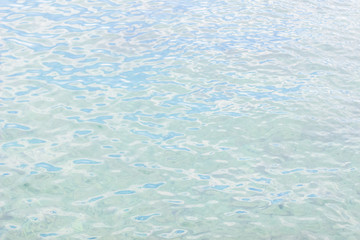 soft focus water surface background texture with small waves and empty space for copy or text