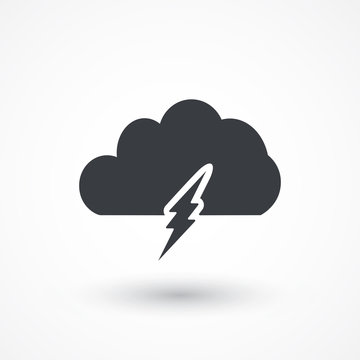 Lightning bolt icon design. Icons for mobile or web interface