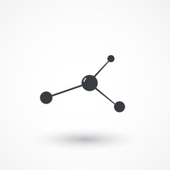 Molecule icon. illustration flat design