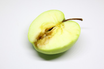 rotten green apple