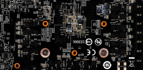 Computer, electronic circuit board background and texture
