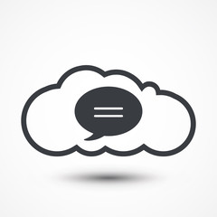 Cloud speech bubble