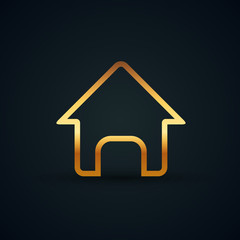 Home icon. House button