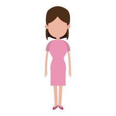 Business executive woman avatar vector illustration graphic design