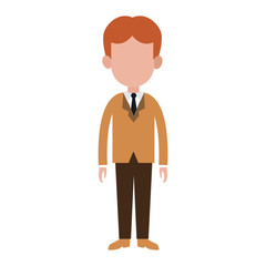 Businessman avatar cartoon vector illustration graphic design