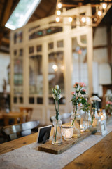 tabel decoration at a wedding