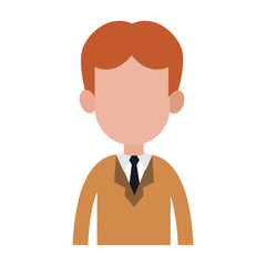 Businessman avatar cartoon vector illustration graphic design