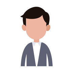 Businessman avatar cartoon vector illustration graphic design