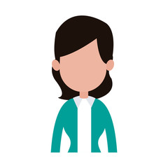 Business executive woman avatar vector illustration graphic design