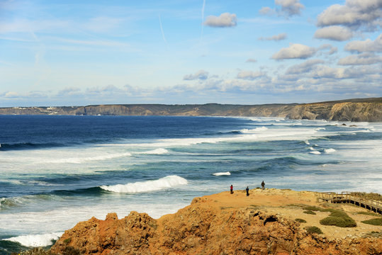 Praia da Bordeira (Bordeira beach). Parque Natural do Sudoeste Alentejano e Costa Vicentina. Algarve, Portugal
