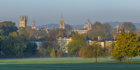 UK, England, Oxfordshire, Oxford, City skyline from South Park