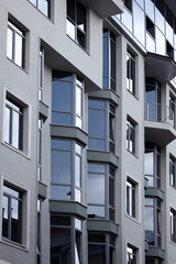 abstract modern building background for design.Texyure of windows