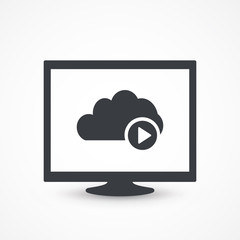 Access Video Cloud Computing Illustration