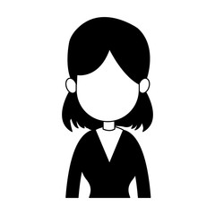 Business executive woman avatar vector illustration graphic design