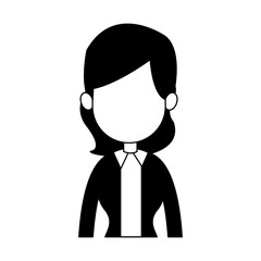Business executive woman avatar vector illustration graphic design