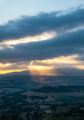Todi (Umbria, Italy) - The suggestive medieval town of Umbria region, in a summer sunday morning.