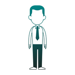 Businessman exectuive avatar cartoon vector illustration graphic design