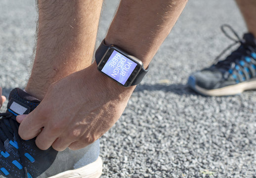 Smartwatch on Arm Mockup