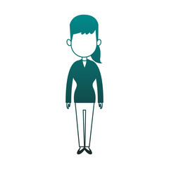 Business executive woman avatar vector illustration graphic design