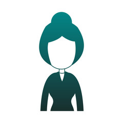 Business executive woman avatar vector illustration graphic design