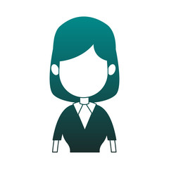 Business executive woman avatar vector illustration graphic design