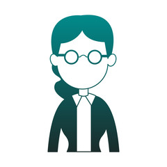 Business executive woman avatar vector illustration graphic design