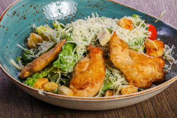 Caesar salad with chicken