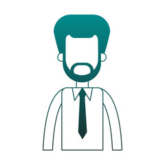 Businessman exectuive avatar cartoon vector illustration graphic design