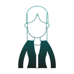 Business executive woman avatar vector illustration graphic design
