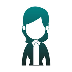 Business executive woman avatar vector illustration graphic design