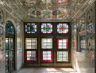 Zinat ol Molk historic house interior, Shiraz, Iran - 215142101