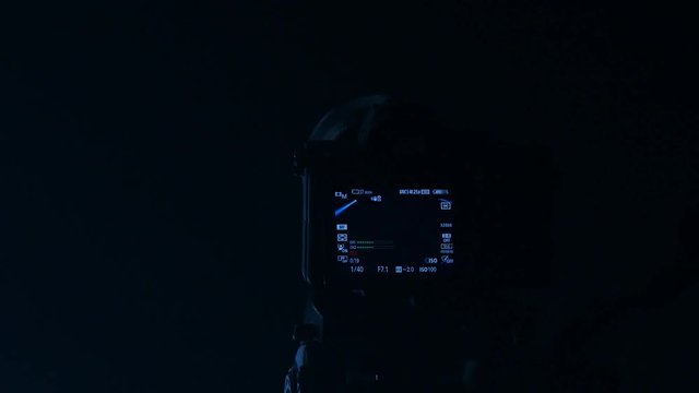 Camera shoots searchlight rays of light