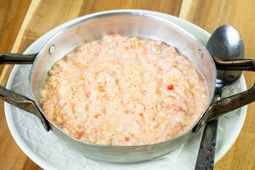 Scrambled eggs with tomatoes