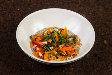 Delicious nut porridge