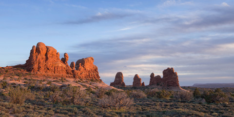 Sunset in Arches National Park, Utah