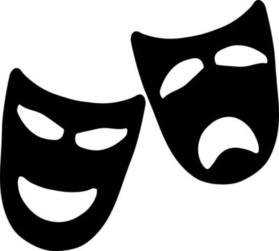 Drama Masks Tragedy and Comedy