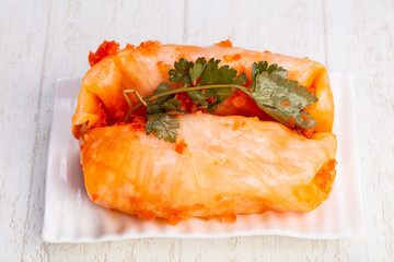 Tasty cabbage roll