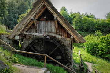 Fototapeta na wymiar The small Straubenhof water mill in the Black Forest, Germany