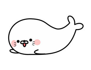 アザラシ口頬(白)