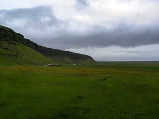 Fototapeta na wymiar Bonita paisagem vulcânica e natural da Islândia